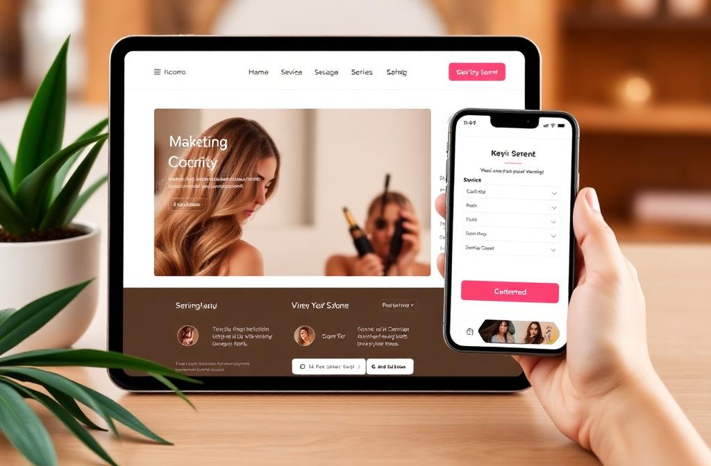 Salon Booking System - Booking System concept by Senderra